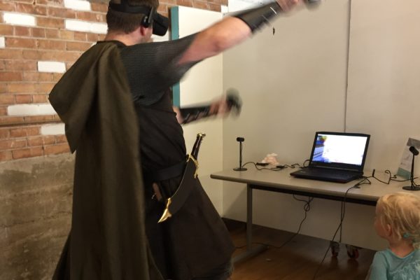 Aragorn testing the new Oculus PalantirVR